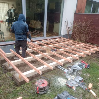 Stavba dřevoplastové terasy Praha 5