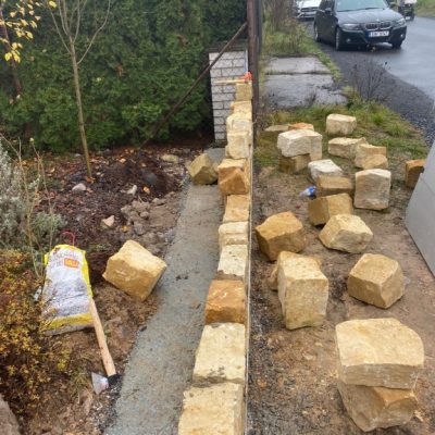 Kamenný plot Vrbová Lhota