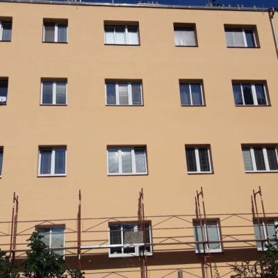 Fasáda družstevní ochoz